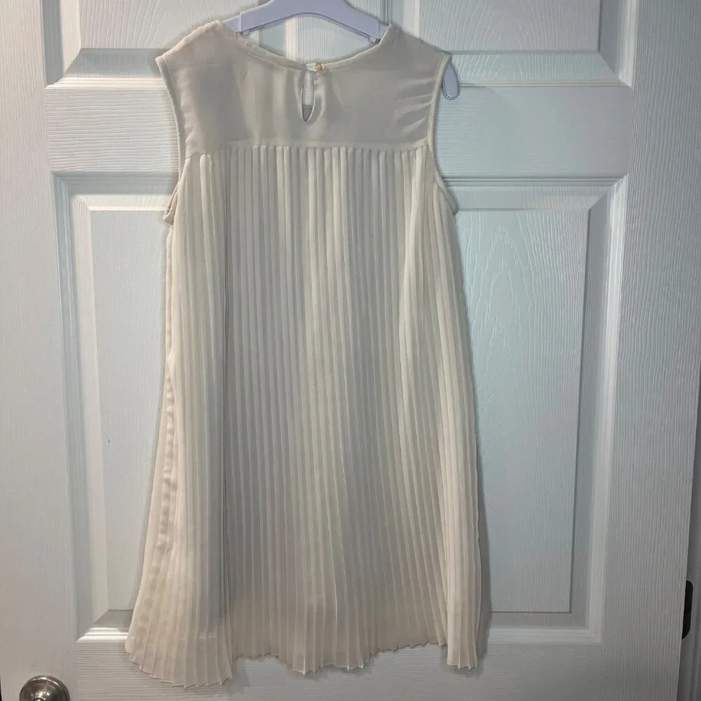 Mayoral Sequin Holiday Dress Girls‎ Size 12 Pleated Back Sleeveless Lined Formal